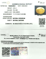 Load image into Gallery viewer, 4.92/CT Natural Yellow Sapphire With Govt Lab Certificate (2331)