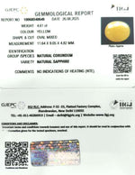Load image into Gallery viewer, 4.61/CT Natural Yellow Sapphire With Govt Lab Certificate (2331)