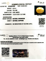 Load image into Gallery viewer, 6.65/CT Natural Yellow Sapphire With Govt Lab Certificate (2331)