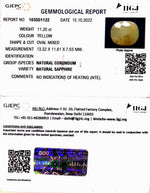 Load image into Gallery viewer, 11.20/CT Natural Ceylonese Pukhraj Stone with Govt Lab Certificate-4551