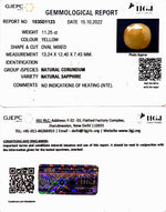 Load image into Gallery viewer, 11.25/CT Natural Ceylonese Pukhraj Stone with Govt Lab Certificate-4551