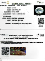 Load image into Gallery viewer, 3.10/CT Natural Yellow Sapphire With Govt Lab Certificate (16650)