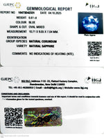 Load image into Gallery viewer, 6.61/CT Natural Blue Sapphire with Govt Lab Certificate (12210)