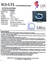 Load image into Gallery viewer, 3.49/CT Natural Neelam with Govt Lab Certificate-BLUSA9V