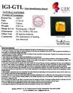 Load image into Gallery viewer, 10.33 Ratti Natural Yellow Sapphire With Govt Lab Certificate-(YELSA9T)