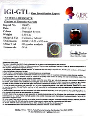 6.22 Ratti Natural Hessonite with Govt. Lab Certificate-(1221)