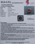 Load image into Gallery viewer, 9.77 Ratti Natural Hessonite with Govt. Lab Certificate-(1221)