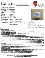 Load image into Gallery viewer, 3.96 Ratti Natural Blue Sapphire with Govt Lab Certificate-(6771)