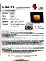 Load image into Gallery viewer, 13.32 Ratti Natural Yellow Sapphire With Govt Lab Certificate-(1221)