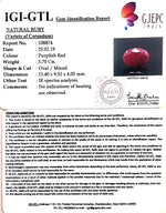 Load image into Gallery viewer, 6.33 Ratti Natural Neo Burma Ruby with Govt. Lab Certificate-(2331)