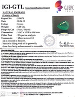 Load image into Gallery viewer, 6.03/CT Natural Emerald with Govt Lab Certificate (12210)
