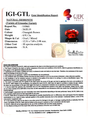 5.46 Ratti Natural Hessonite with Govt. Lab Certificate-(1221)