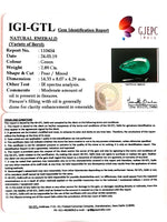 Load image into Gallery viewer, 3.21 Ratti Natural Panna Stone With Govt. Lab Certificate (23310)