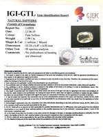 Load image into Gallery viewer, 2.99/CT Natural Yellow Sapphire with Govt Lab Certificate-(YELSA9V)