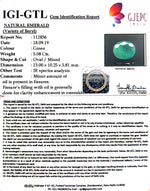 Load image into Gallery viewer, 5.64 Ratti Natural Emerald Stone With Govt. Lab Certificate (3441)