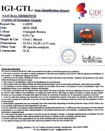 Load image into Gallery viewer, 9.26 Ratti Natural Hessonite with Govt. Lab Certificate-(1221)