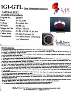 Load image into Gallery viewer, 12.09 Ratti Natural Indian Ruby with Govt. Lab Certificate-(1221)