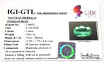 Load image into Gallery viewer, 2.86/CT Natural Emerald Stone With Govt. Lab Certified (12210)