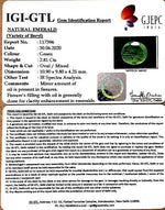 Load image into Gallery viewer, 3.12 Ratti Natural Emerald Stone With Govt. Lab Certificate (6771)
