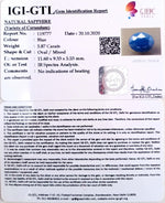 Load image into Gallery viewer, 6.51 Ratti Natural Blue Sapphire with Govt Lab Certificate-(1221)