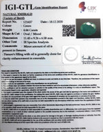 Load image into Gallery viewer, 5.17 Ratti Natural emerald with Govt Lab Certificate-(3441)
