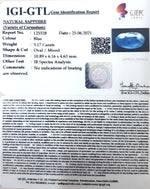 Load image into Gallery viewer, 3.51 Ratti Natural Ceylonese Neelam with Govt Lab Certificate-(12210)