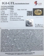 Load image into Gallery viewer, 10.38/CT Natural Ceylonese Pukhraj with Govt Lab Certificate (4551)