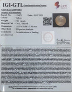 Load image into Gallery viewer, 8.44 Ratti Natural Ceylonese Yellow Sapphire with Govt Lab Certificate-(4551)