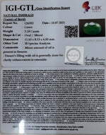 Load image into Gallery viewer, 3.18/CT Natural Panna Stone with Govt. Lab Certified-(4551)
