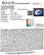 Load image into Gallery viewer, 3.81/CT Nature Neelam with Govt Lab Certified (89910)