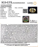 Load image into Gallery viewer, 4.95/CT Natural Ceylonese Pukhraj with Govt Lab Certificate-YELSA9U