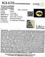 Load image into Gallery viewer, 1.95/CT Natural Ceylonese Pukhraj with Govt Lab Certificate-YELSA9U