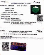 Load image into Gallery viewer, 3.79/CT Natural Panna Stone with Govt. Lab Certified (3441)