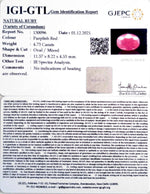 Load image into Gallery viewer, 5.25 Ratti Natural New Burma Ruby with Govt. Lab Certificate (5661)