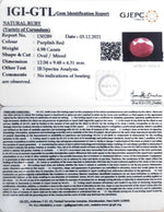 Load image into Gallery viewer, 5.52 Ratti Natural new burma Ruby with Govt. Lab Certificate-(2331)