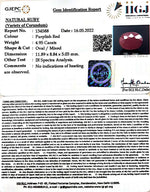 Load image into Gallery viewer, 4.95/CT Natural Mozambique Ruby with Govt. Lab Certificate-(7881)
