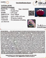 Load image into Gallery viewer, 6.76/CT Natural Mozambique Ruby with Govt. Lab Certificate-7881