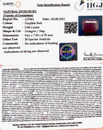 Load image into Gallery viewer, 4.37 Ratti Natural Indian Ruby with Govt. Lab Certificate-(1221)