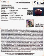 Load image into Gallery viewer, 4.42 Ratti Natural Indian Ruby with Govt. Lab Certificate-(1221)