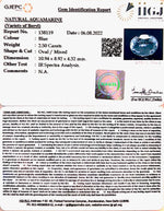 Load image into Gallery viewer, 2.50/CT Natural Aquamarine with Govt Lab Certificate-5661