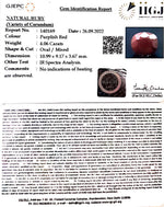 Load image into Gallery viewer, 4.50 /CT Natural Indian Ruby with Govt. Lab Certificate-(1221)