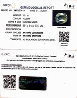 Load image into Gallery viewer, 3.91/CT Natural Ceylonese Pukhraj with Govt Lab Certificate-YELSA9V
