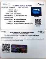 Load image into Gallery viewer, 3.95/CT Natural Ceylonese Neelam with Govt Lab Certified (23310)