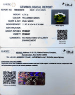 Load image into Gallery viewer, 4.74/CT Natural Peridot With Govt.Lab Certificate-(5661)