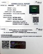 Load image into Gallery viewer, 5.31/CT Natural Cabochon Panna Stone with Govt. Lab Certificate (6771)