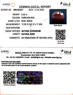 Load image into Gallery viewer, 6.58/CT Natural Indian Ruby with Govt. Lab Certificate (1221)