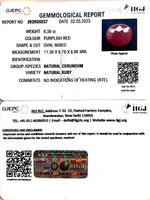 Load image into Gallery viewer, 6.39/CT Natural Mozambique Ruby with Govt. Lab Certificate (RUBY9T)