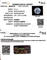 Load image into Gallery viewer, 0.74/Cents Natural Diamond With Govt. Lab Certificate (160000)