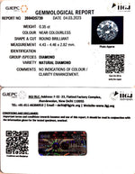 Load image into Gallery viewer, 0.35/Cents Natural Diamond With Govt. Lab Certificate (85000)