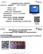 Load image into Gallery viewer, 3.95/CT Natural Blue Sapphire with Govt Lab Certificate-BLUSA9S